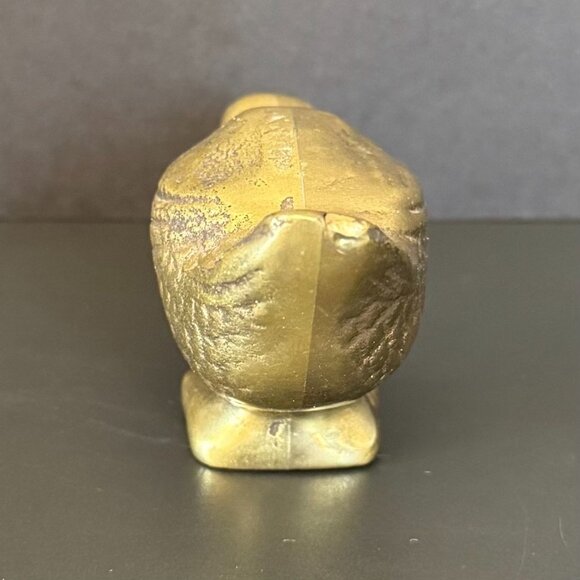 Vintage Brass Duck Figurine Paperweight Gold Finish Decorative Home Decor cottag - Picture 6 of 9